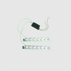 Car Exterior Led Grill Light RED/BLUE 2 PCS Set 12V