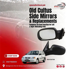 Premium Side Mirror Replacement Set for Suzuki Cultus (Old Model)